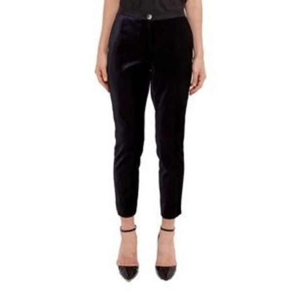 Ted Baker Women’s Velour Tuxedo Pants. Size 3/US 8 - Picture 1 of 14